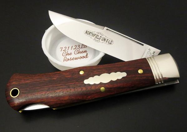 Great Eastern Cutlery Northfield #72 Cody Scout Lockback Che Chen Rosewood GEC 721123LB