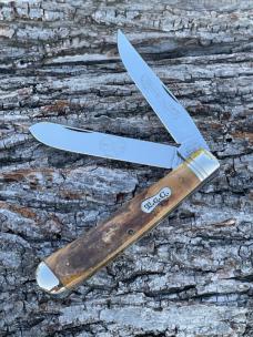 QUEEN TITUSVILLE CUTLERY 2008 PRE-HISTORIC FOSSIL STAINLESS TRAPPER