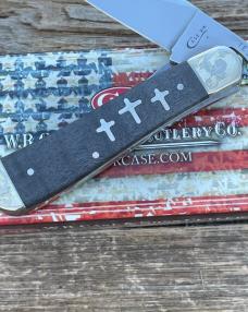 CASE XX ** SFO 2019 BLACK CURLY MAPLE WOOD SCROLLED/NUMBERED TRIPLE CROSS RUSSLOCK