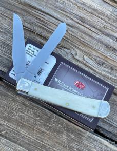 CASE XX ** SFO 2021 SMOOTH NATURAL BONE SCROLLED/NUMBERED TRIPLE CROSS TRAPPER