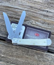 CASE XX ** SFO 2021 SMOOTH NATURAL BONE SCROLLED/NUMBERED TRIPLE CROSS TRAPPER