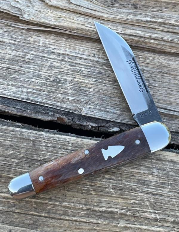 NORTHWOODS KNIVES ** BEAR LAKE KUDU BONE WHARNCLIFFE GEC MADE