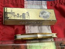 Russell (Green River Works) Whittler Pocket Knife w/ Green Bone Handles & Blade Etch - NOS