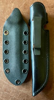 Taylor Cutlery Military Tanto Knife, Box, Original Leather & Extra Kydex Sheath