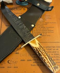 John Primble Stag Damascus Bowie