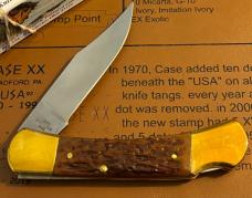 Winchester USA Olive Green Bone Lockback