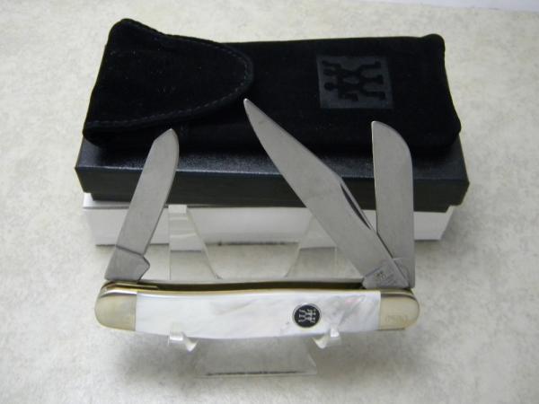 J.A. Henckels Germany Mother of Pearl HK3 Stockman Knife NIB
