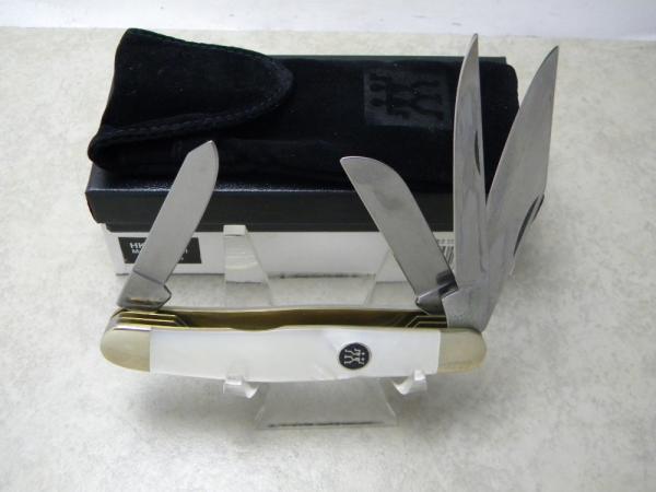 J.A. Henckels Germany Mother of Pearl HK25 4-Blade Stockman Knife NIB