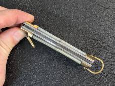 Vintage White Mexican Souvenir Automatic Knife