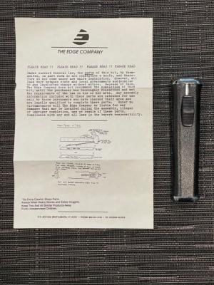 Edge Co Knife with Warning Notice