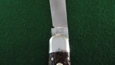 RARE Early SCHRADE CUT CO. Walden, NY Pick Bone Press Button SMALL STAMP