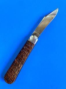 Schrade Cutlery Co. 4-1/8” Jigged Bone American Automatic Nice Example 