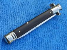 New 9" Leverlock-Stiletto knife Ebonywood handles bayonet blade