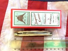 Fightn’ Bull (Wendell Carson) Hand Made Stockman with Bark Ivory Handles -NOS in Orig box