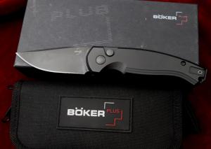Boker Karakurt AUTO Folding Knife 3.07 Black Cerakote Blade NEW