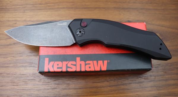 Kershaw Launch 1 Automatic Knife Black Aluminum 7100BW