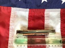 Bulldog Brand 2nd Generation 2 Blade Hunter w/ Bull of the Woods Blade Etch w/ Brown Bone Handles