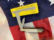 Vintage Parker Cut Co "One Arm Pillbuster" with Beautiful Mother of Pearl Handles - NOS