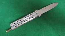 c.1980's FROST Cutlery Japan Skeleton BUTTERFLY KNIFE