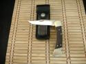BUCK 110 U.S.A. MADE VINTAGE 1980 4 PIN USED FOLDING LOCKBACK KNIFE & ORIGINAL BUCK LEATHER SHEATH