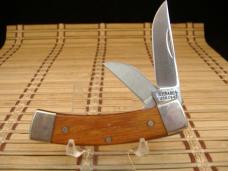 SCHRADE C642 3RD GENERATION COCABOLO WOOD MINT NEW IN BOX W/PAPERS U.S.A. DOUBLE BLADE POCKET KNIFE