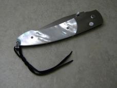 William Henry Nautilus B15-P Pearl Sterling Silver Bale Button Lock Knife NIB