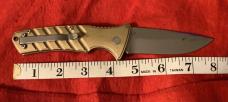 Boker Solid Brass Handled Auto
