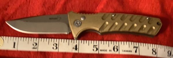 Boker Solid Brass Handled Auto