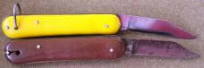 2 vintage Switchblade knives EDGEMASTER U.S.A. marked knife
