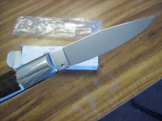 A.G.A. Campolin Pattada Scarce Italian Automatic Genuine Stag/Antler UNUSED W/Pouch & Box