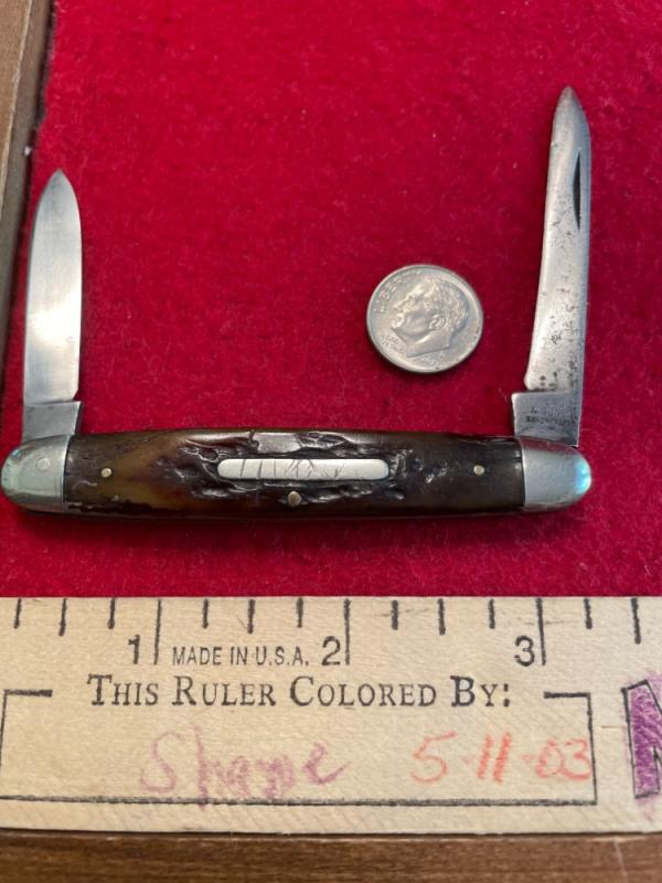 W. R. Case & Sons Bradford PA Pen Main Blade is Case. 2nd blade changed