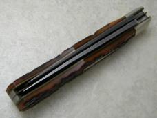 Remington USA Bone R-1123-D 1997 Damascus Silver Bullet Trapper Knife NIB