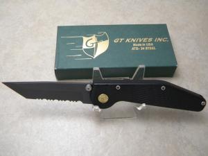 GT Knives USA ATS-34 Tanto Style Switchblade Knife NIB