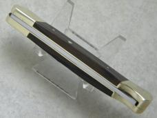 Buck USA 2nd Version Wood Lockback Knife in Pouch c. 1968-70