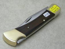 Buck USA 2nd Version Wood Lockback Knife in Pouch c. 1968-70
