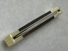 Buck USA 3rd Version Wood Lockback Knife in Pouch c. 1968-70
