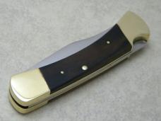 Buck USA 3rd Version Wood Lockback Knife in Pouch c. 1968-70