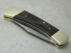 Buck USA 3rd Version Wood Lockback Knife in Pouch c. 1978-80