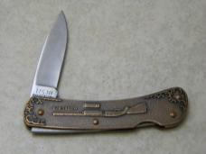 Remington UMC USA Metal RC15M Shotgun Model 870 175th Anniversary 1816-1991 Lockback Knife in Box