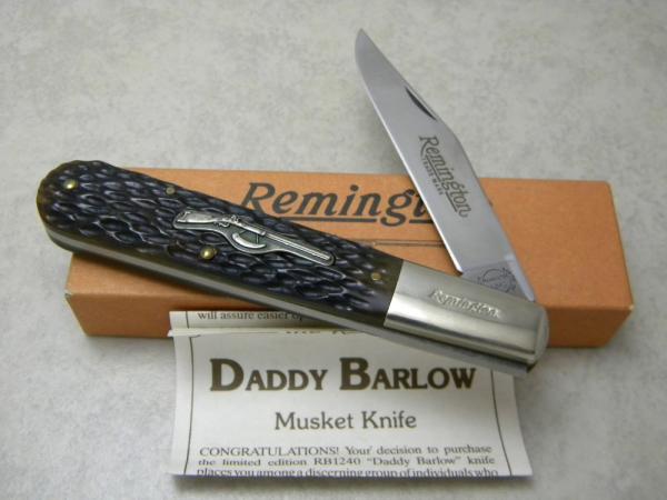 Remington One RB 1240 Musket-1 Bone Daddy Barlow Knife - NIB Remington One RB 1240 Musket-1 Bone Daddy Barlow Knife - NIB