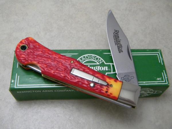 Remington USA New Tang Stamp Series Delrin Lockback Knife NIB