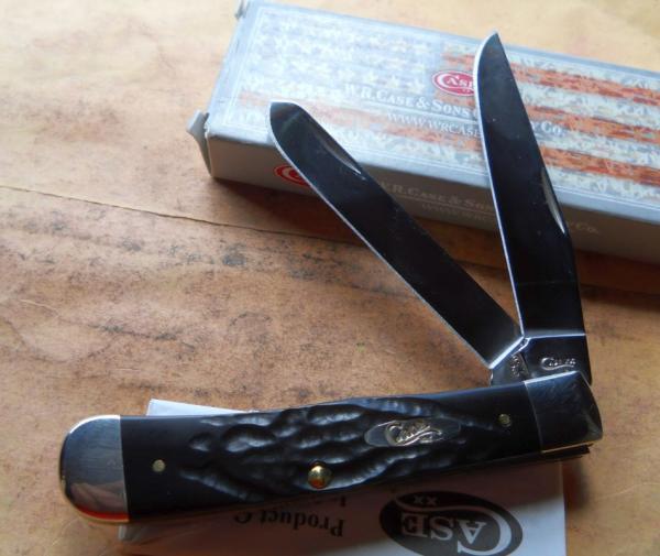 Case 6254 Trapper Knife Rough Black 2019 Case 6254 Trapper Knife Rough Black 2019