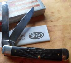 Case 6254 Trapper Knife Rough Black 2019