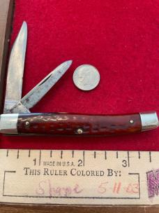 Case Texas Jack #6232 with Red Bone Handles. Case XX  1940 - 1964