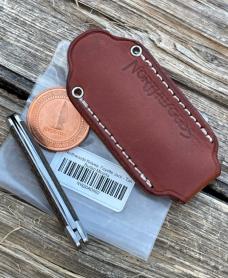 NORTHWOODS KNIVES ** TAN BURLAP MICARTA FAYETTE JACK GEC MADE