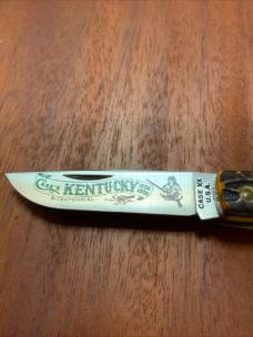 CASE XX STAG SOD BUSTER JR STAG HANDLES UNUSED 1976 KENTUCKY BICENTENNIAL  This is a CASE XX JR SOD 