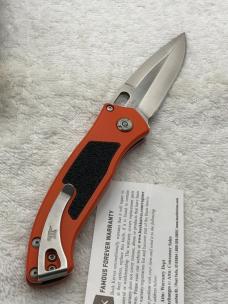 Buck Impact Push Button Automatic Knife 0898ORS New In Box Made In USA Discontinued
