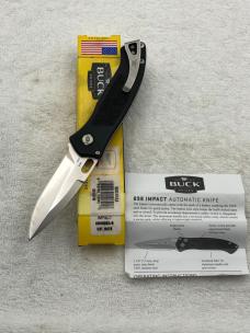 Buck Impact Push Button Auto Knife 089BKS Sliding Safety Lock NIB Made In USA  Discontinued