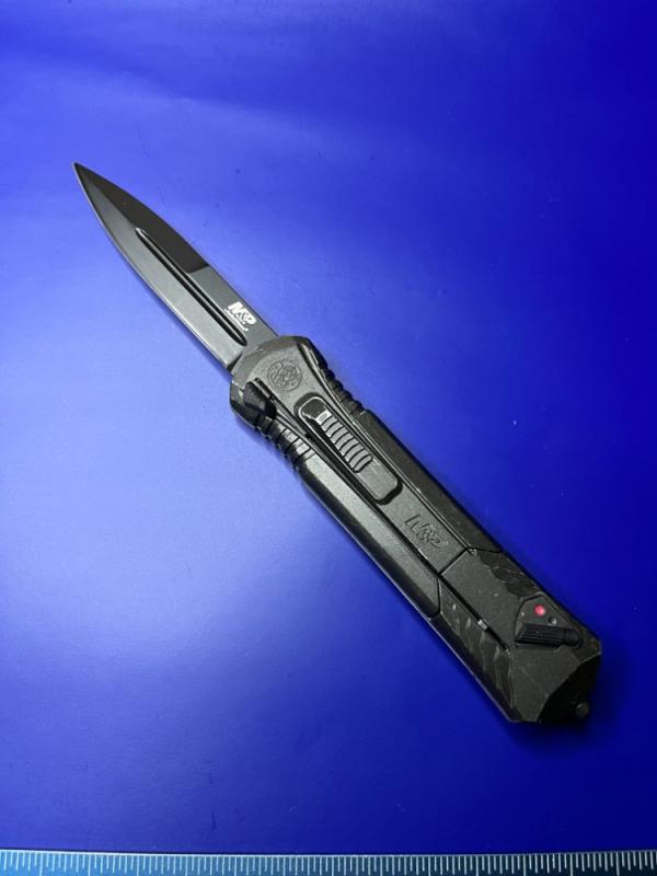 Smith & Wesson M&P OTF Spring Assisted Spear Point Knife Gray (3.25" Black) Smith & Wesson M&P OTF Spring Assisted Spear Point Knife Gray (3.25" Black)