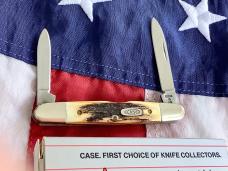 Case xx 1989 Eisenhower Knife Mdl# 05263 SSP w/ Super Stag Handles -NOS in Orig Box